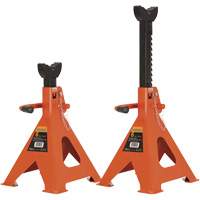 856A Jack Stands, Locking Handle/Ratchet, 6 Ton(s) Capacity, 15-1/2" - 24" H Ottawa Fastener Supply