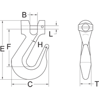 Clevis Slip Hook - Grade 70 Ottawa Fastener Supply