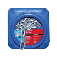 Hot-Dipped Galvanized Chains, Carbon Steel, 5/16" x 75' (22.9 m) L, Grade 30, 1900 lbs. (0.95 tons) Load Capacity Ottawa Fastener Supply