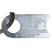 &eacute;lingue de levage &agrave; c&acirc;ble m&eacute;tallique - deux boucles, galvanis&eacute; Ottawa Fastener Supply