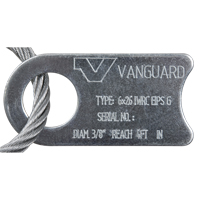 &eacute;lingue de levage &agrave; c&acirc;ble m&eacute;tallique - deux boucles, galvanis&eacute; Ottawa Fastener Supply