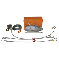 Tirfor<sup>®</sup> Wire Rope Hoist TU32 Rescue Kit , 5/8" Wire Diameter, 8000  lbs. (4 tons) Capacity LV075 | Ottawa Fastener Supply