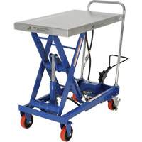 Pneumatic Hydraulic Scissor Lift Table, Steel, 32-1/2" L x 19-3/4" W, 1000 lbs. Cap. Ottawa Fastener Supply
