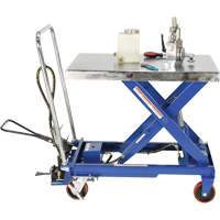 Pneumatic Hydraulic Scissor Lift Table, Steel, 32-1/2" L x 19-3/4" W, 1000 lbs. Cap. Ottawa Fastener Supply