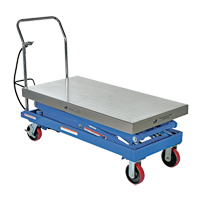 Pneumatic Hydraulic Scissor Lift Table, Steel, 47-1/4" L x 24" W, 1500 lbs. Cap. Ottawa Fastener Supply