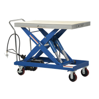 Pneumatic Hydraulic Scissor Lift Table, Steel, 47-1/2" L x 24" W, 2000 lbs. Cap. Ottawa Fastener Supply