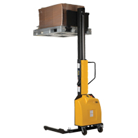 Narrow Mast Powered Lift Stacker, Electric Operated, 1500 lbs. Capacity, 98" Max Lift Ottawa Fastener Supply