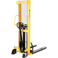 Manual Hydraulic Stacker, Hand Pump Operated, 2000 lbs. Capacity, 63" Max Lift LV615 | Ottawa Fastener Supply