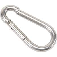 Stainless Steel Snap Hook, 260 lbs (0.13 tons) Working Load Limit, 1/4" Size, 3/8" Eye LW274 | Ottawa Fastener Supply