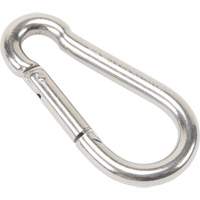 Stainless Steel Snap Hook, 770 lbs (0.385 tons) Working Load Limit, 3/8" Size, 5/8" Eye LW277 | Ottawa Fastener Supply
