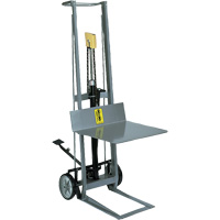 Hydraulic Platform Lift Stacker, Foot Pump Operated, 400 lbs. Capacity, 40" Max Lift MA468 | Ottawa Fastener Supply