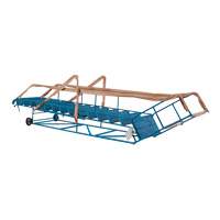 CSA-Certified Rolling Step Ladder with Locking Step, 14 Steps, 30" Step Width, 128" Platform Height, Steel Ottawa Fastener Supply