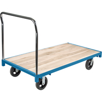 Heavy-Duty Platform Truck, 60" L x 30" W, 2000 lbs. Capacity, Rubber Casters Ottawa Fastener Supply