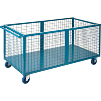 Caisson en treillis m&eacute;tallique, Acier, 63" lo x 30" la x 31,5" h, Volume 25 pi³, Capacit&eacute; 1200 lb Ottawa Fastener Supply
