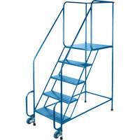 Tilt-N-Roll Ladders, Steel, 6 Steps, 22" Wide, 24" D x 56" H Top Step Ottawa Fastener Supply