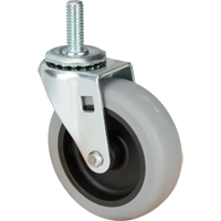 Roulette à tige, Pivotant, Diamètre 3" (76 mm), Capacité 80 lb (36 kg) MF026 | Ottawa Fastener Supply