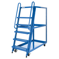 Stock Picking Cart, Steel, 27-7/8" W x 56-1/8" D, 3 Shelves, 1000 lbs. Capacity Ottawa Fastener Supply