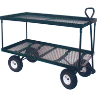 Chariot double plateforme m&eacute;tal, 24" la x 48" la x Capacit&eacute; 600 lb Ottawa Fastener Supply