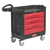 Trademaster™ Mobile Cabinets & Work Centres, 4 Drawers, 40-5/8" L x 18-7/8" W x 38-3/8" H, Black MH681 | Ottawa Fastener Supply