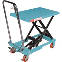 Heavy-Duty Hydraulic Scissor Lift Table, 27-1/2" L x 17-3/4" W, Steel, 330 lbs. Capacity Ottawa Fastener Supply