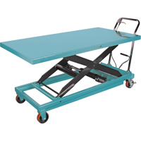 Heavy-Duty Hydraulic Scissor Lift Table, 63" L x 31-7/8" W, Steel, 1100 lbs. Capacity Ottawa Fastener Supply