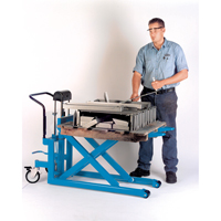 Hydraulic Skid Scissor Lift/Table, 42-1/2" L x 20-1/2" W, Steel, 1000 lbs. Capacity MK792 | Ottawa Fastener Supply