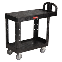 Flat Shelf Heavy Duty Utility Cart - 4505-00, 2 Tiers, 17-1/4" x 38-1/10" x 38-1/2", 500 lbs. Capacity Ottawa Fastener Supply