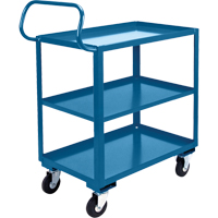 Ergonomic Shelf Truck, 800 lbs. Capacity, Steel, 20" W x 37" H x 32" D, Lip Up Ottawa Fastener Supply