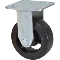 Mold-on Caster, Rigid, 5" (127 mm), Rubber, 440 lbs. (199 kg.) Ottawa Fastener Supply