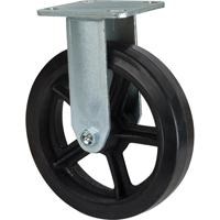 Mold-on Caster, Rigid, 8" (203.2 mm), Rubber, 660 lbs. (299 kg.) Ottawa Fastener Supply