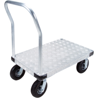 Aluminum Platform Truck, 24" W x 36" L, 1400 lbs. Cap., Pneumatic Wheels Ottawa Fastener Supply