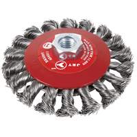 BK520T Knot-Twisted Conical Bevel Brush, 5" Dia., 5/8-11 Arbor Ottawa Fastener Supply