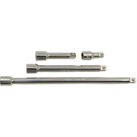 Jeu de barres de rallonges, Prise de 3/8", Fini Chrome, 4 M Ottawa Fastener Supply
