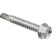 Self Drill Hex Washer, 1" x 10" L, Zinc Plated Ottawa Fastener Supply