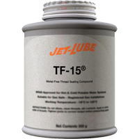 TF-15<sup>®</sup> Metal-Free Thread Sealing Compound, Brush-Top Can, 227 ml, -46° C - 315° C/50° F - 600° F MLS060 | Ottawa Fastener Supply