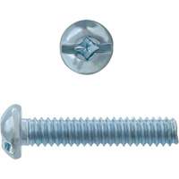 Round Square/Slot HD Machine Screws, #6 x 3" L, Zinc Plated Ottawa Fastener Supply