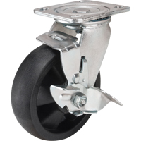 Hi-Temp Caster, Swivel with Brake, 6" (152.4 mm), Nylon, 880 lbs. (399 kg.) Ottawa Fastener Supply