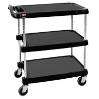 myCart Utility Cart, 3 Tiers, 16" x 35-1/2" x 27", 400 lbs. Capacity Ottawa Fastener Supply