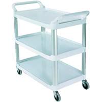 Open-Sided Shelf Cart, 3 Tiers, 40" x 37" x 20", 300 lbs. Capacity Ottawa Fastener Supply