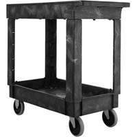 Flat Handle Utility Cart, 2 Tiers, 34" x 31-1/4" x 16", 500 lbs. Capacity Ottawa Fastener Supply