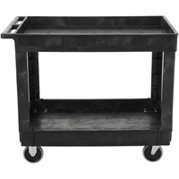 Flat Handle Utility Cart, 2 Tiers, 40" x 32-1/4" x 24", 500 lbs. Capacity Ottawa Fastener Supply