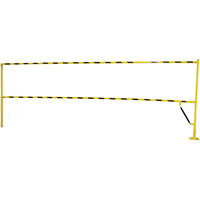 Safety Lift Gate, 10' L x 42-5/8" H, 159" Raised, Yellow MN701 | Ottawa Fastener Supply