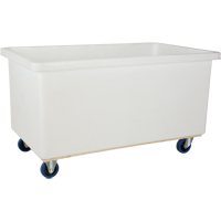 Straight Wall Box Truck, White Polyethylene, 57" L x 34" W x 33" H, 22 cu. ft. Volume, 600 lbs. Capacity Ottawa Fastener Supply