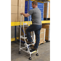 Stop-Step Ladders, 3 Steps, 16" Step Width, 28-11/16" Platform Height, Steel Ottawa Fastener Supply