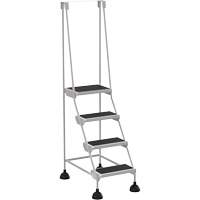 Stop-Step Ladders, 4 Steps, 16" Step Width, 38-3/16" Platform Height, Steel Ottawa Fastener Supply