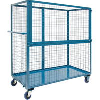 Wire Mesh Stock Truck, Steel, 24" x 55" x 36", 1200 lbs. Capacity Ottawa Fastener Supply