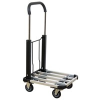 Folding Handle Platform Truck, Aluminum, 300 lbs., 28" L x 16" W, 37.75" High Ottawa Fastener Supply