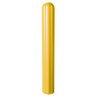 Ribbed Bollard Cover, 4" Dia. x 56" L, Yellow MO740 | Ottawa Fastener Supply