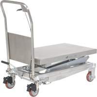 Manual Hydraulic Scissor Lift Table, 35-1/2" L x 20" W, Partial Stainless Steel, 800 lbs. Capacity Ottawa Fastener Supply