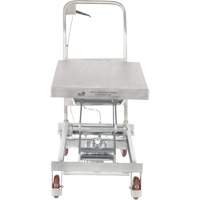 Manual Hydraulic Scissor Lift Table, 35-1/2" L x 20" W, Partial Stainless Steel, 800 lbs. Capacity Ottawa Fastener Supply